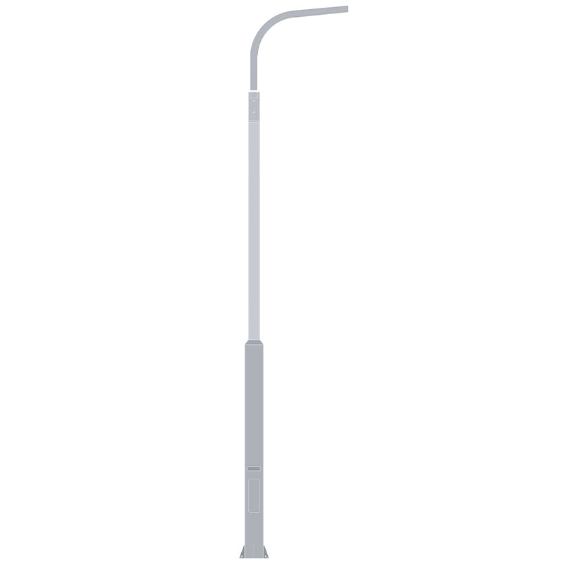 Steel step light pole