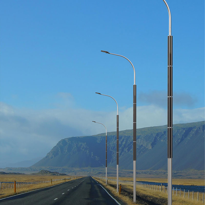 IMOLA Aluminum Monocrystalline silicon Solar Light Pole