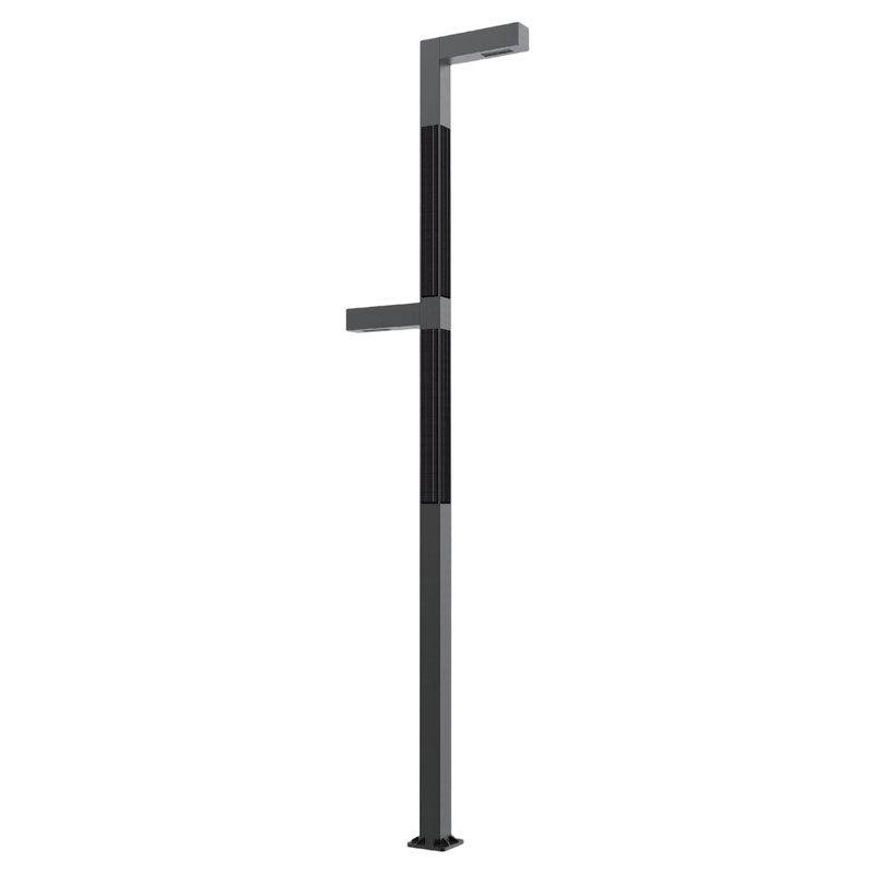 EMDEN Aluminum Metal powder spraying Solar Light Pole
