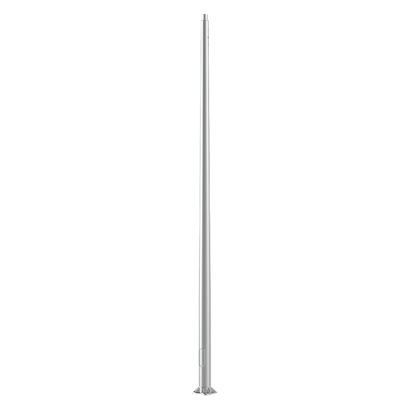 10ft-40ft Aluminum Conical Light Pole, Base Flange Mounting